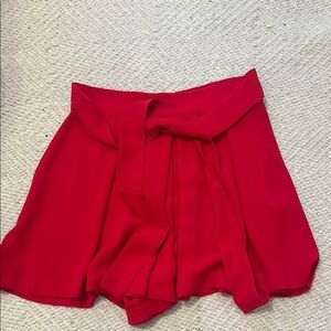 Zara Vibrant Red Shorts